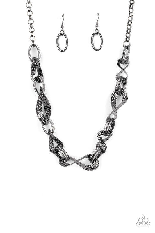 Paparazzi Accessories: METAL of Honor - Black Necklace