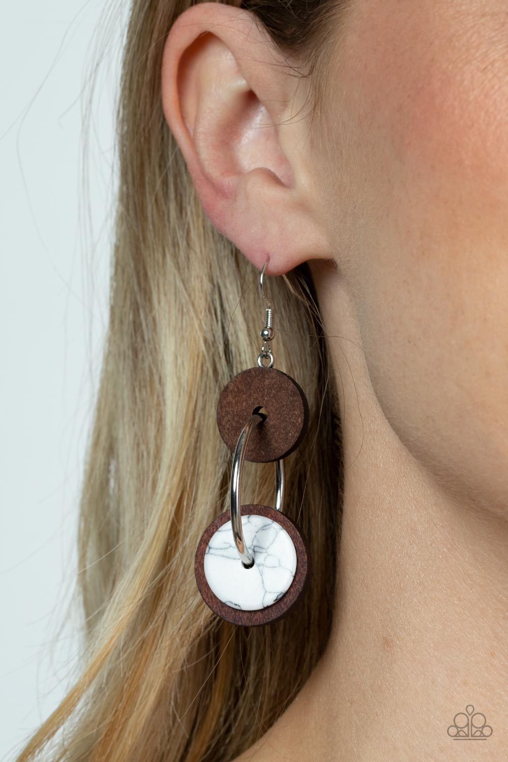 Paparazzi Accessories: Artisanal Aesthetic - White Earrings