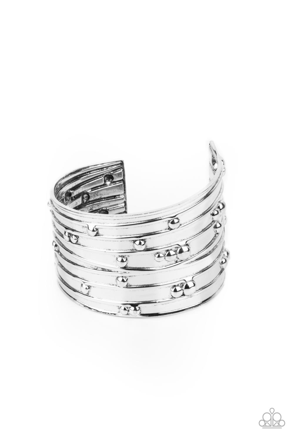 Paparazzi Accessories: Mechanical Motif - Silver Bracelet