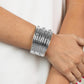 Paparazzi Accessories: Mechanical Motif - Silver Bracelet