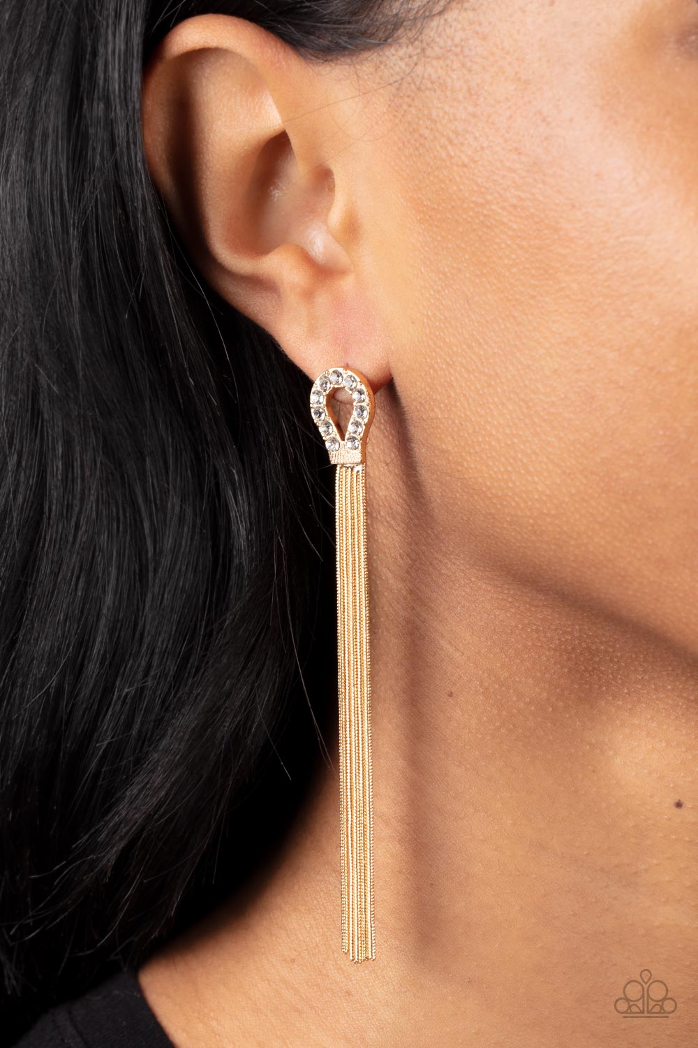 Paparazzi Accessories: Dallas Debutante - Gold Earrings