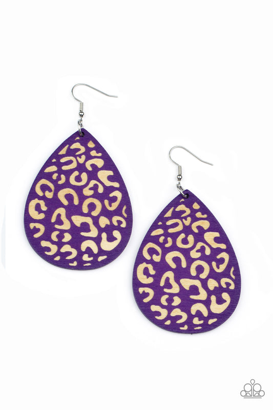 Paparazzi Accessories: Suburban Jungle - Purple Earrings
