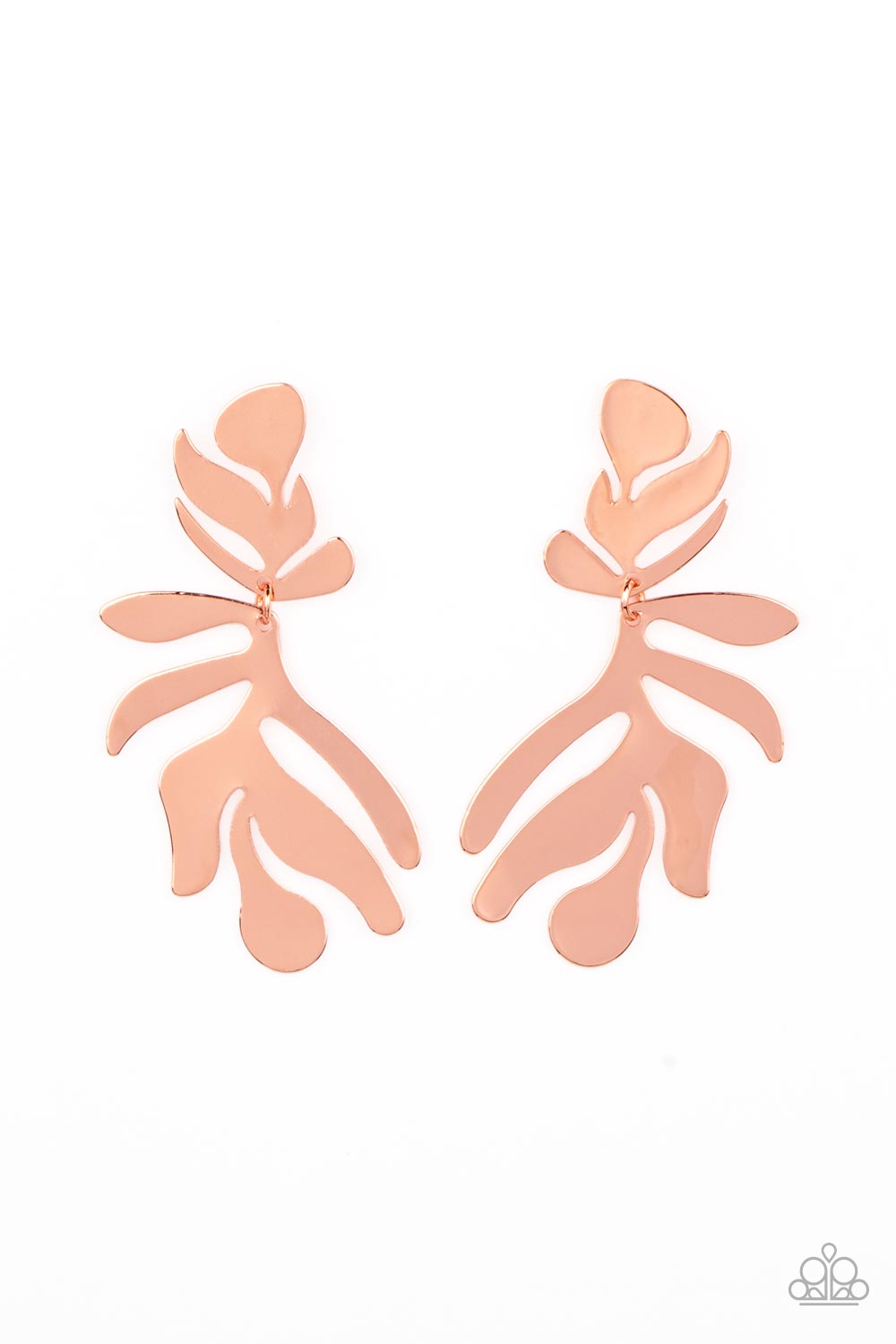 Paparazzi Accessories: Palm Picnic - Copper Earrings