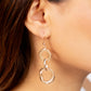 Paparazzi Accessories: Metro Machinery - Gold Earrings