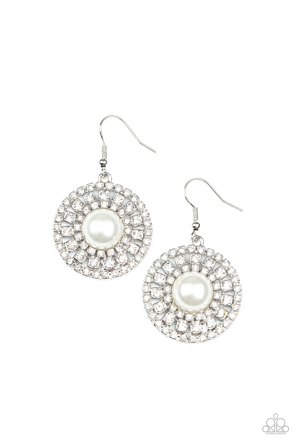 Paparazzi Accessories: Century Classic - White Earrings