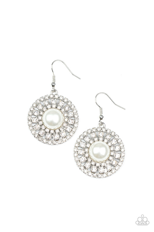 Paparazzi Accessories: Century Classic - White Earrings