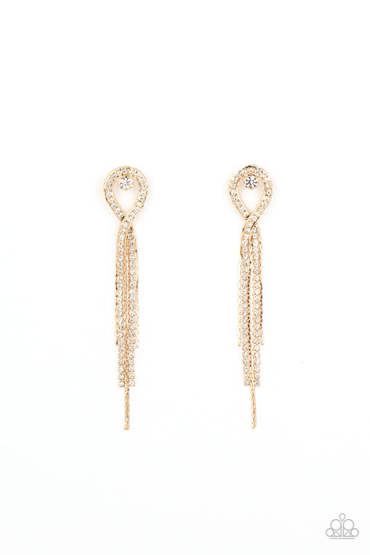 Paparazzi Accessories: Luxury Lasso - Gold Earrings