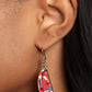 Paparazzi Accessories: Flashdance Fashionista - Red Earrings