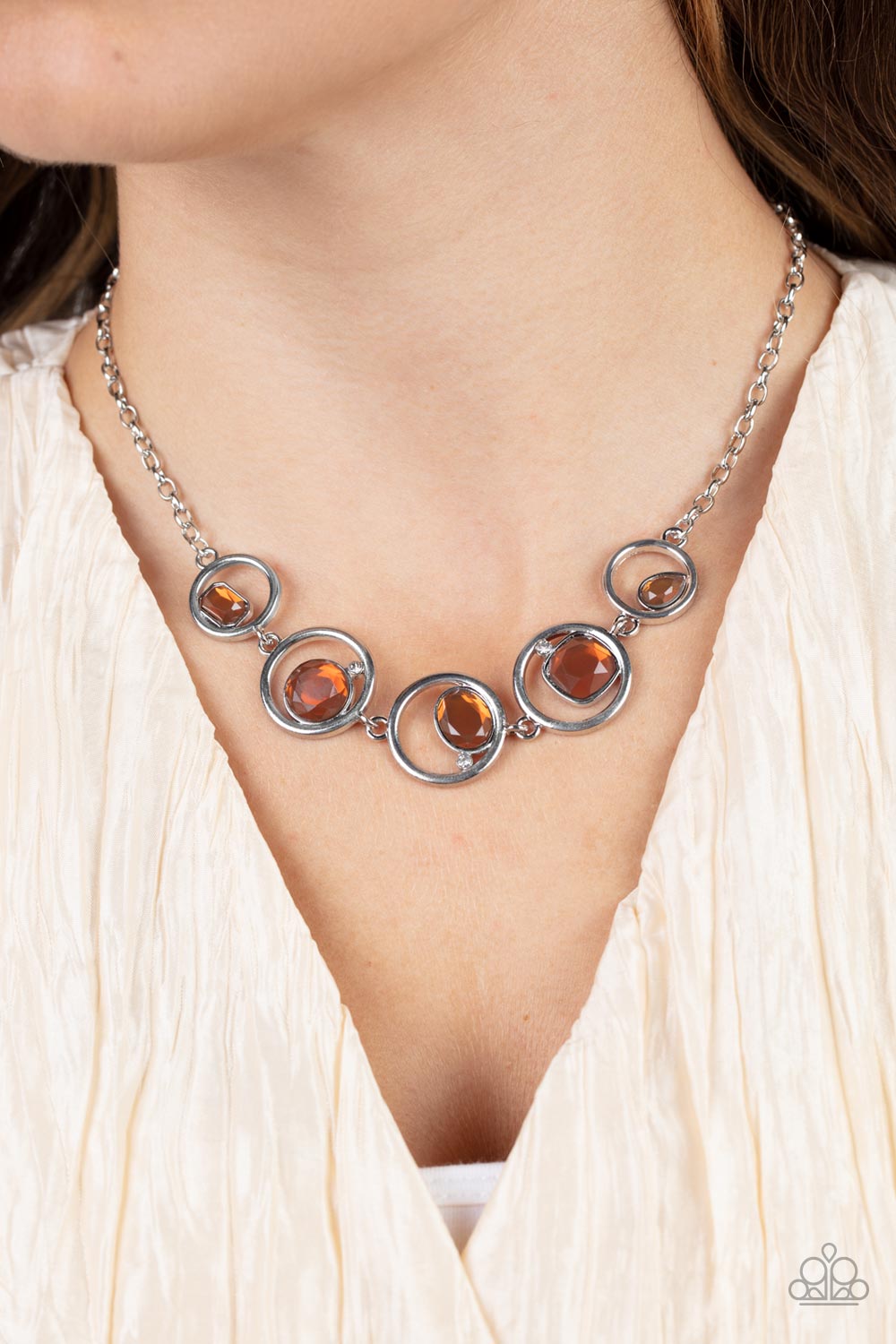 Paparazzi Accessories: Big Night Out - Brown Necklace