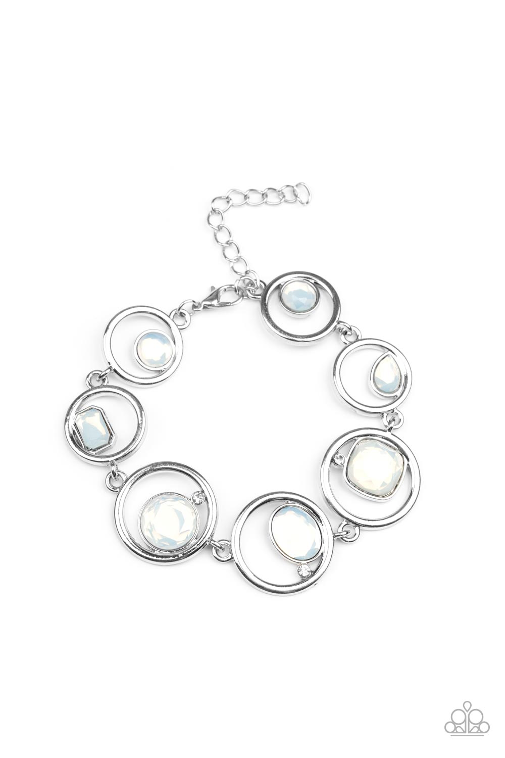 Paparazzi Accessories: Date Night Drama - White Bracelet