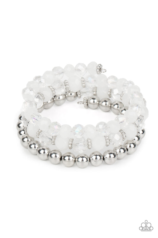 Paparazzi Accessories: Gimme Gimme - White Bracelet