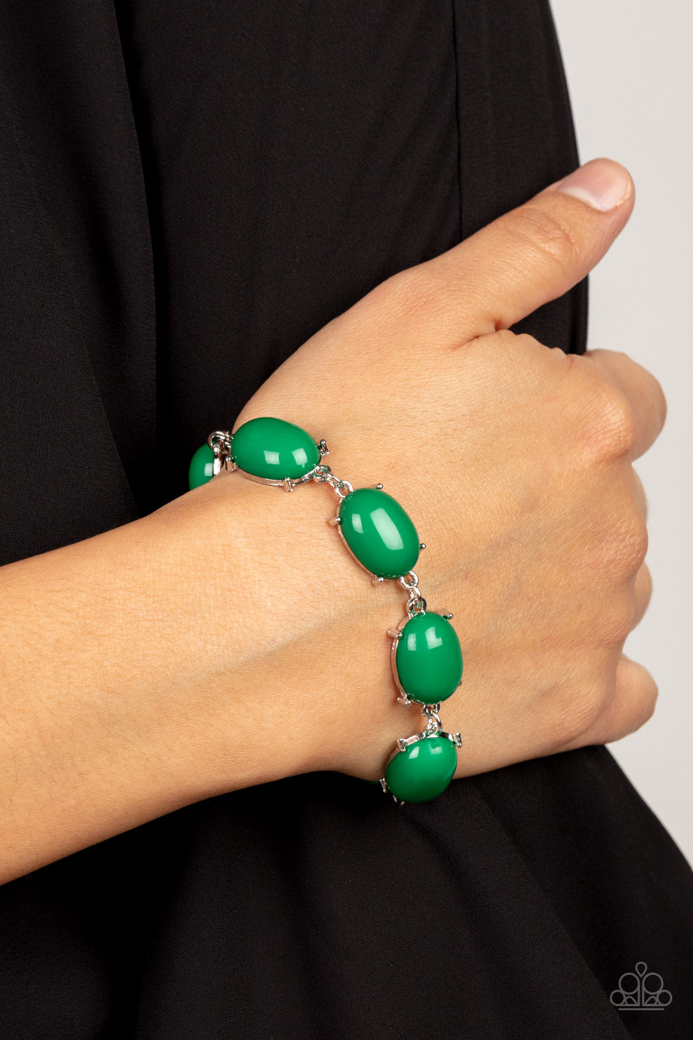 Paparazzi Accessories: Confidently Colorful - Green Bracelet