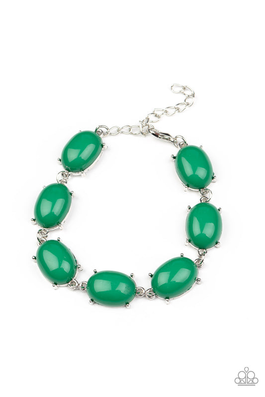 Paparazzi Accessories: Confidently Colorful - Green Bracelet