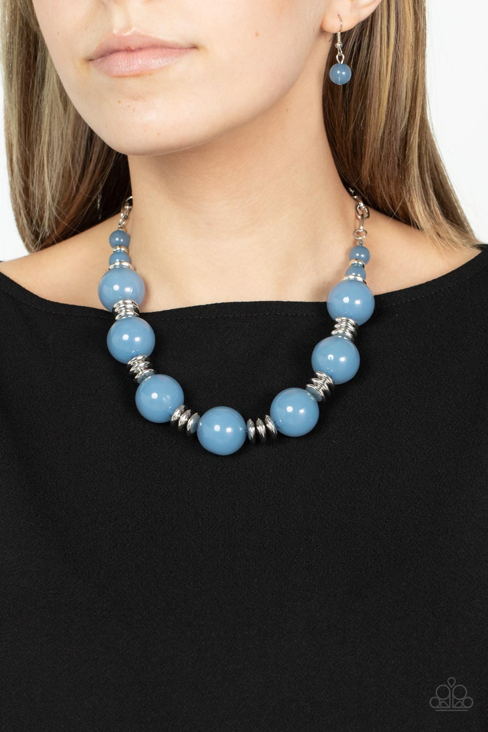 Paparazzi Accessories: Race to the POP - Blue Necklace