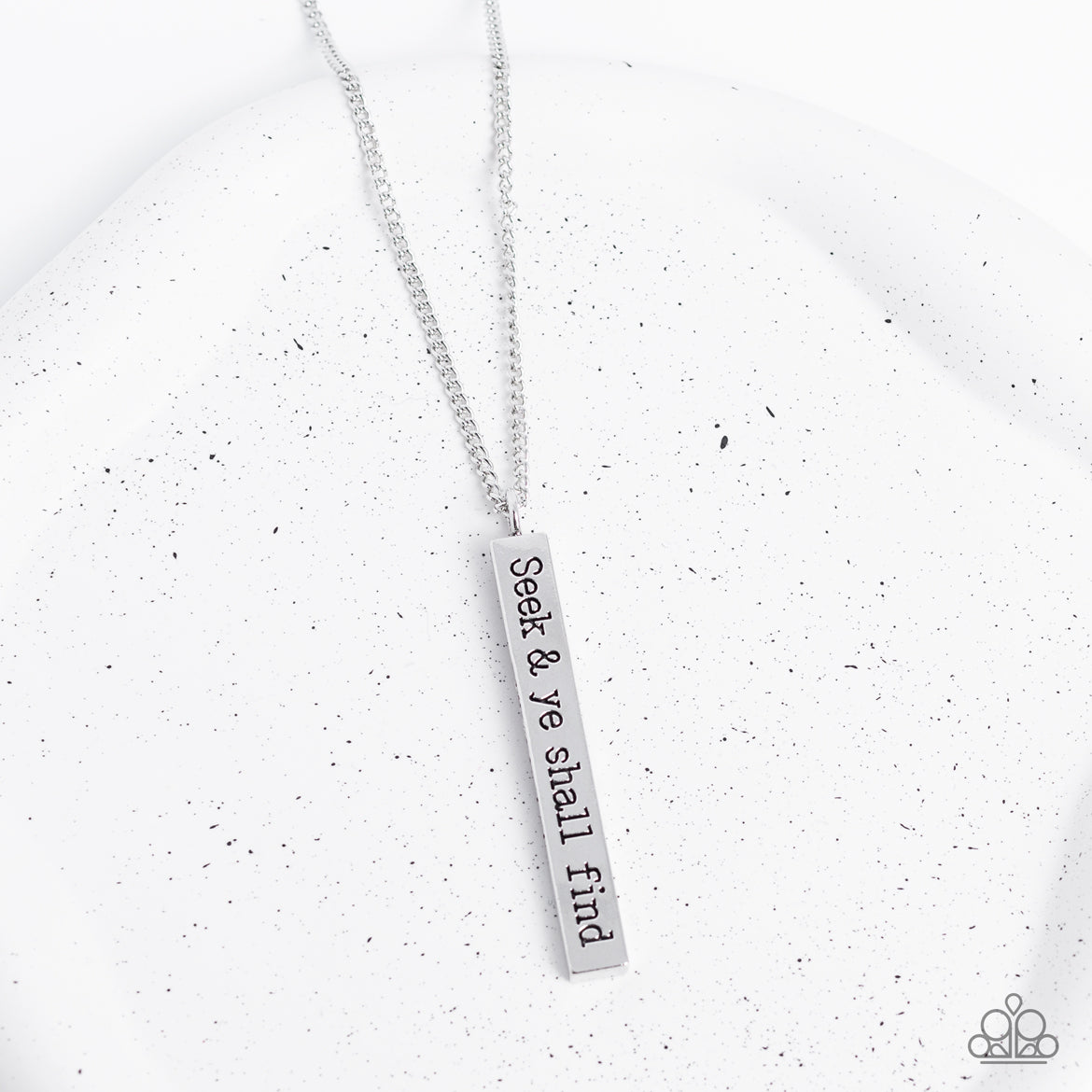 Paparazzi Accessories: Matt 7:7 - Silver Necklace