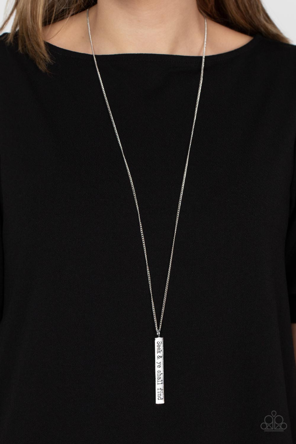 Paparazzi Accessories: Matt 7:7 - Silver Necklace