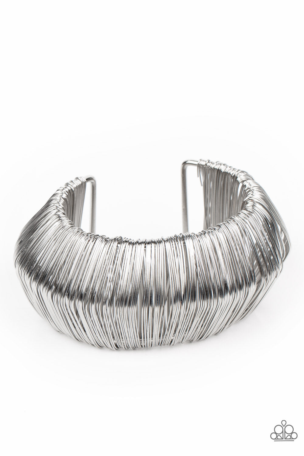 Paparazzi Accessories: Wild About Wire - Silver Necklace