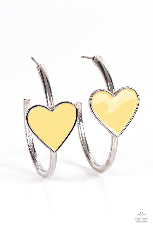 Paparazzi Accessories: Kiss Up - Yellow Earrings