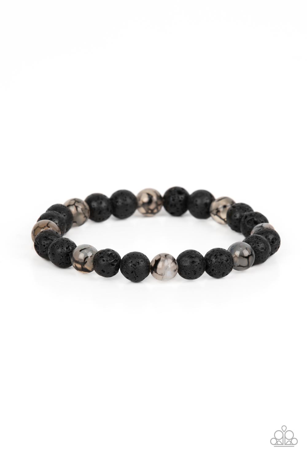 Paparazzi Accessories: Molten Mogul - Black Bracelet