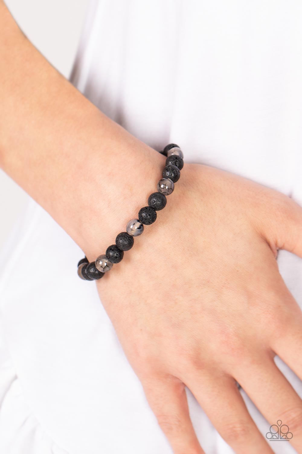 Paparazzi Accessories: Molten Mogul - Black Bracelet