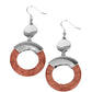 Paparazzi Accessories: ENTRADA at Your Own Risk - Brown Earrings