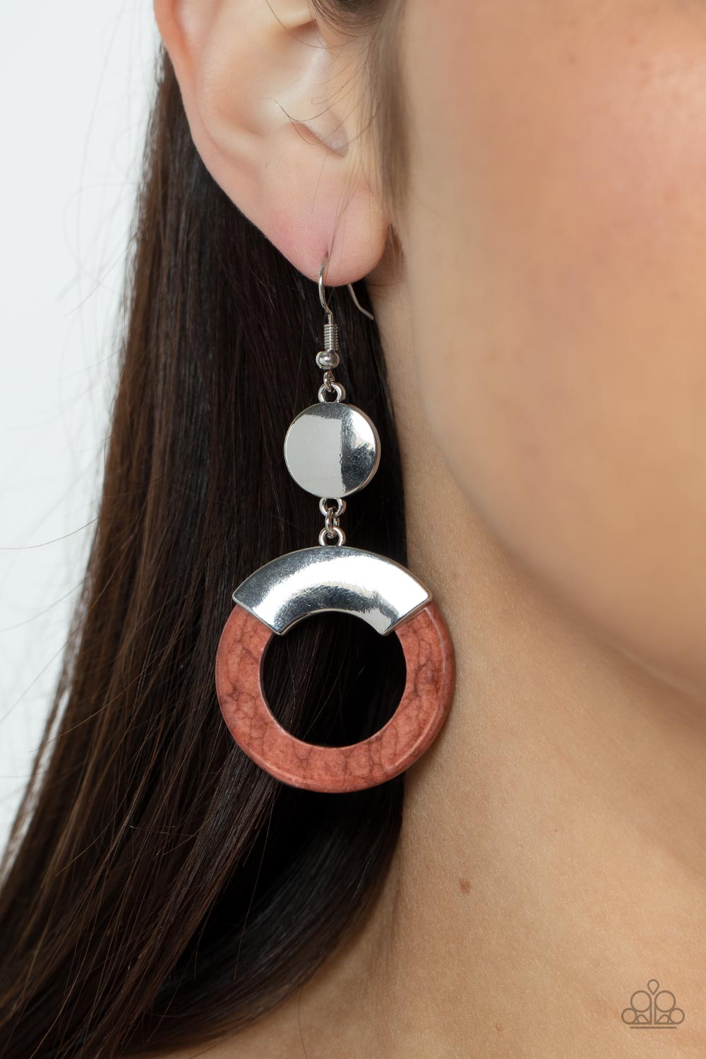 Paparazzi Accessories: ENTRADA at Your Own Risk - Brown Earrings