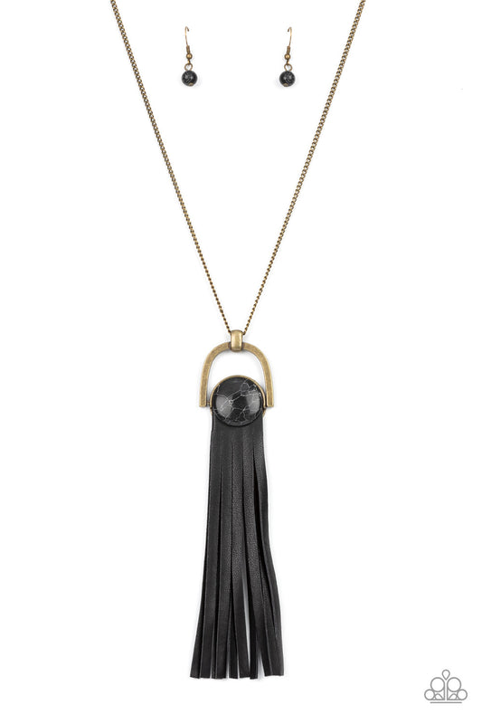 Paparazzi Accessories: Winslow Wanderer - Brass Necklace