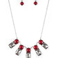 Paparazzi Accessories: Celestial Royal - Red Necklace