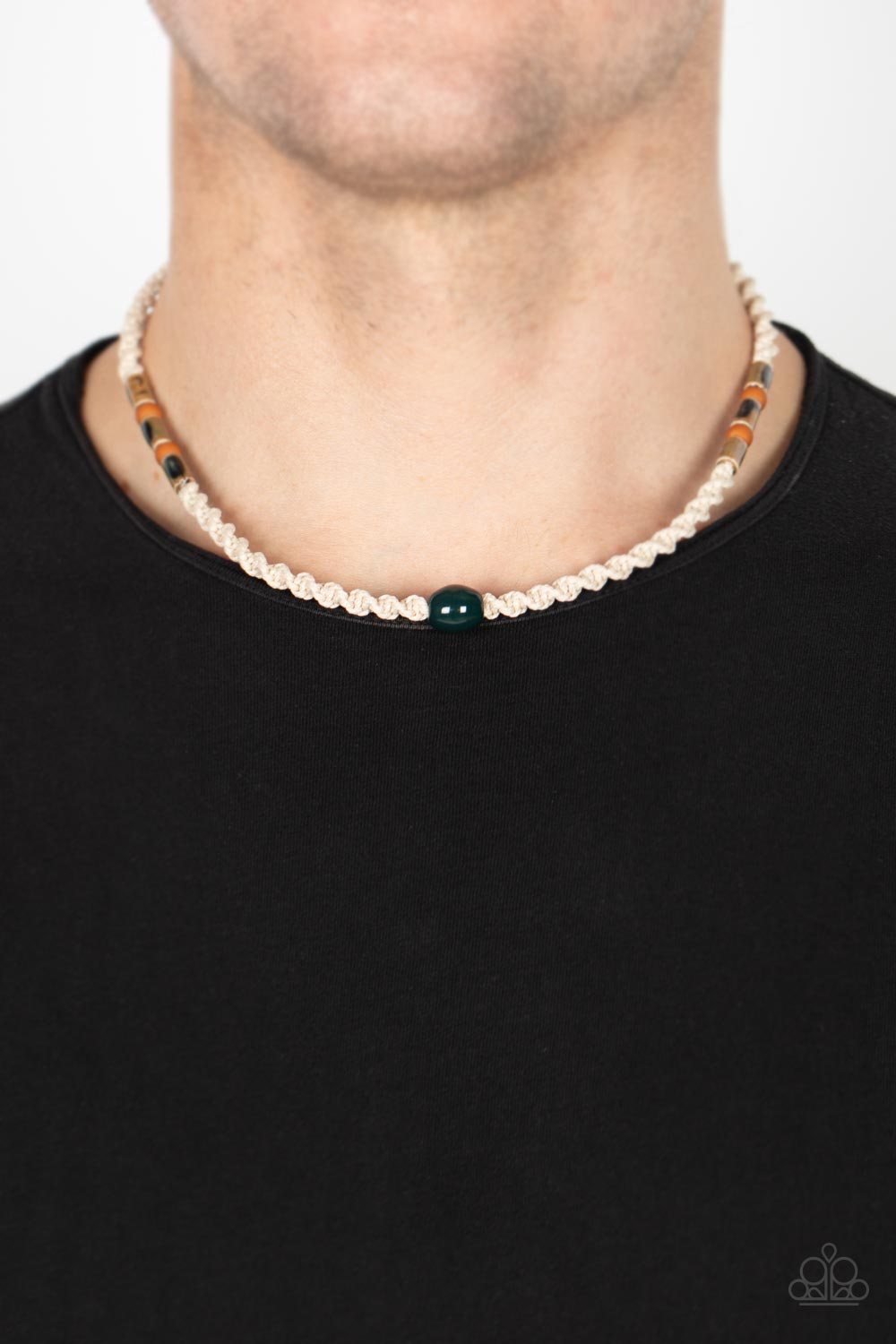 Paparazzi Accessories: Positively Pacific - Green Men Necklace