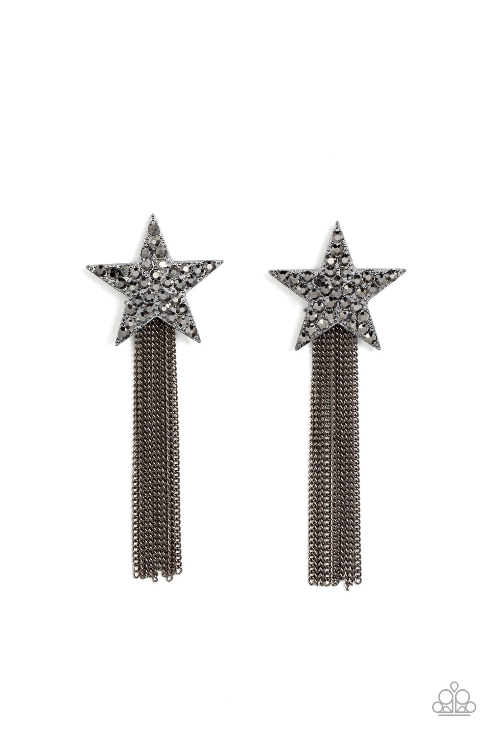 Paparazzi Accessories: Superstar Solo - Black Earrings