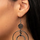 Paparazzi Accessories: Mechanical Mecca - Black Gunmetal Earrings