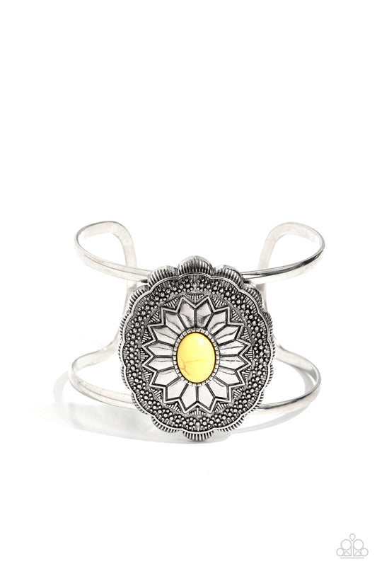 Paparazzi Accessories: Mirage Magnificence - Yellow Bracelet