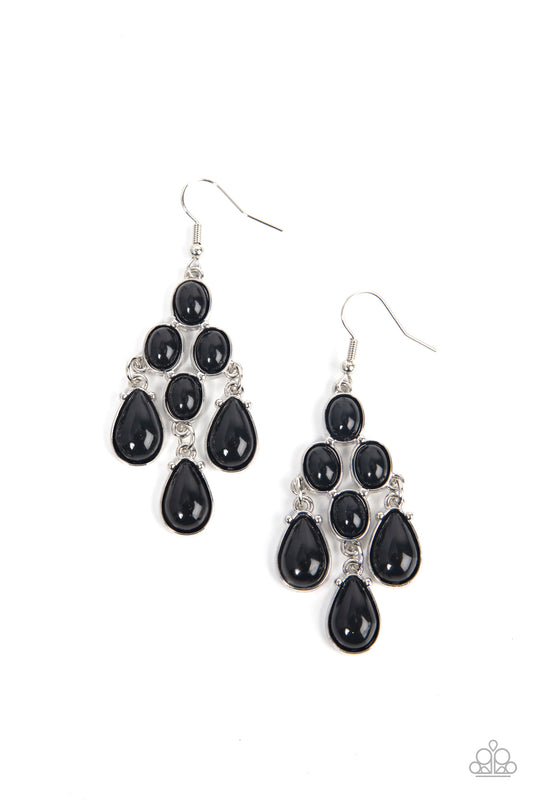 Paparazzi Accessories: Feeling TIER-rific - Black Earrings