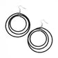 Paparazzi Accessories: Colorfully Circulating - Black Earrings