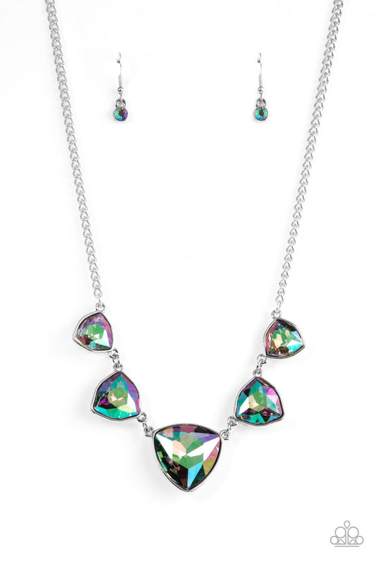 Paparazzi Accessories: Cosmic Constellations - Multi Iridescent Necklace