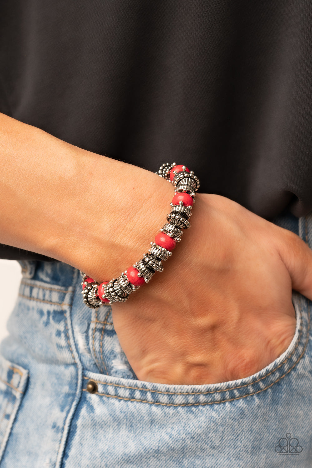 Paparazzi Accessories: Canyon Crusher - Red Bracelet