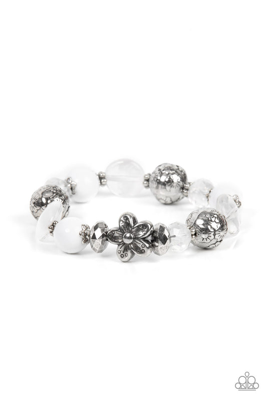 Paparazzi Accessories: Pretty Persuasion - White Bracelet