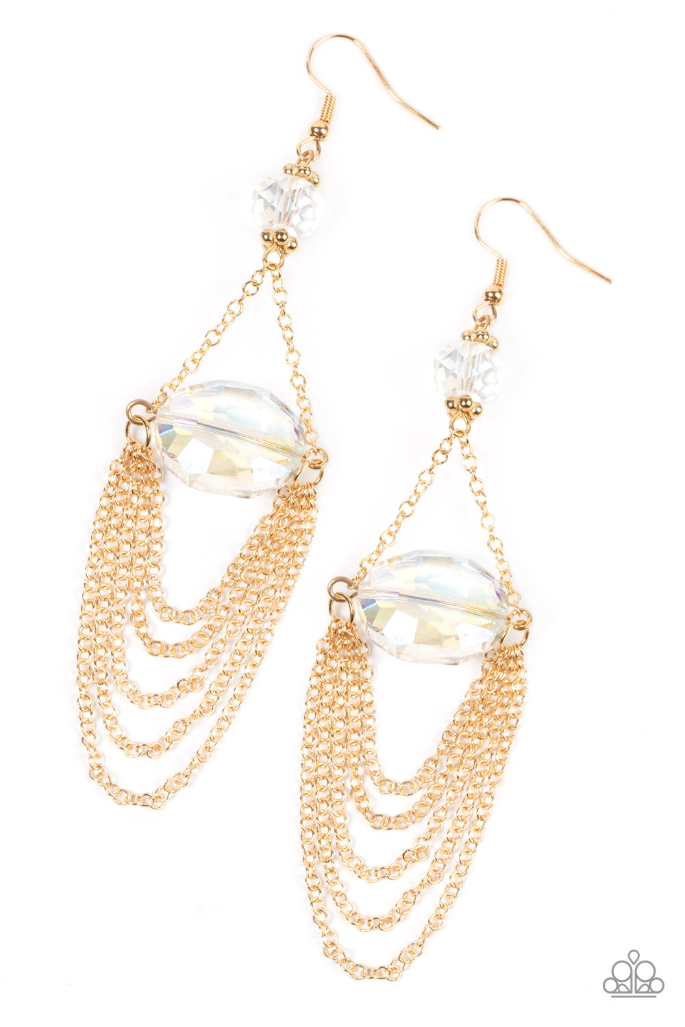 Paparazzi Accessories: Ethereally Extravagant - Gold Earrings