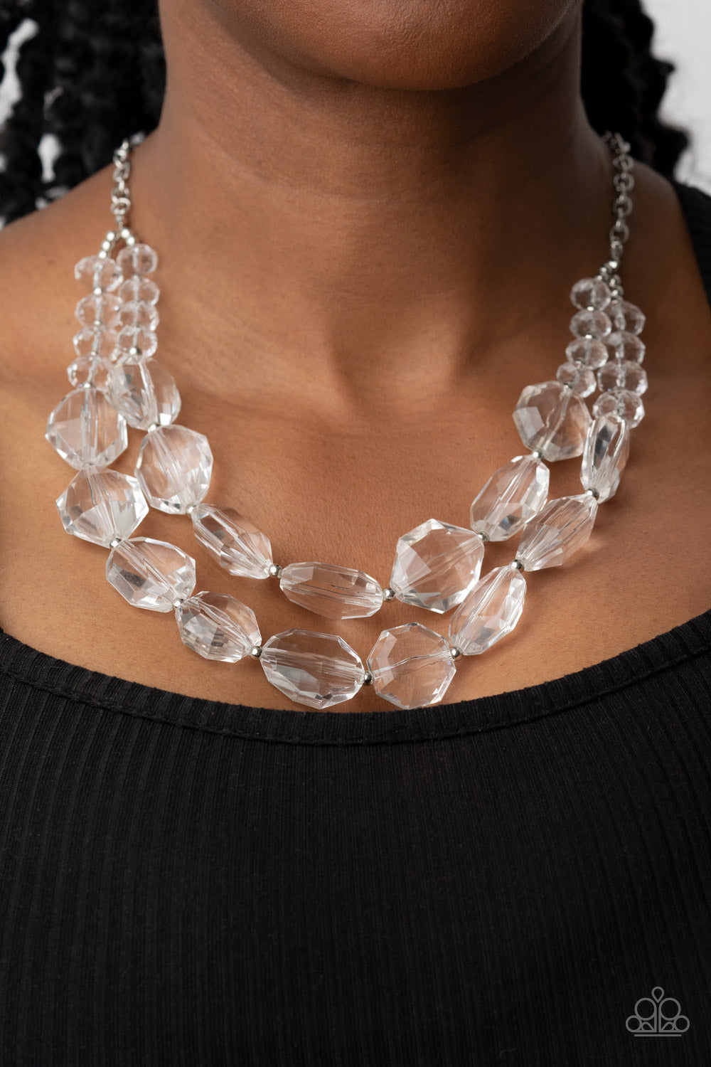 Paparazzi Accessories: Icy Illumination - White Necklace