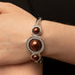 Paparazzi Accessories: Debutante Daydream - Brown Bracelet
