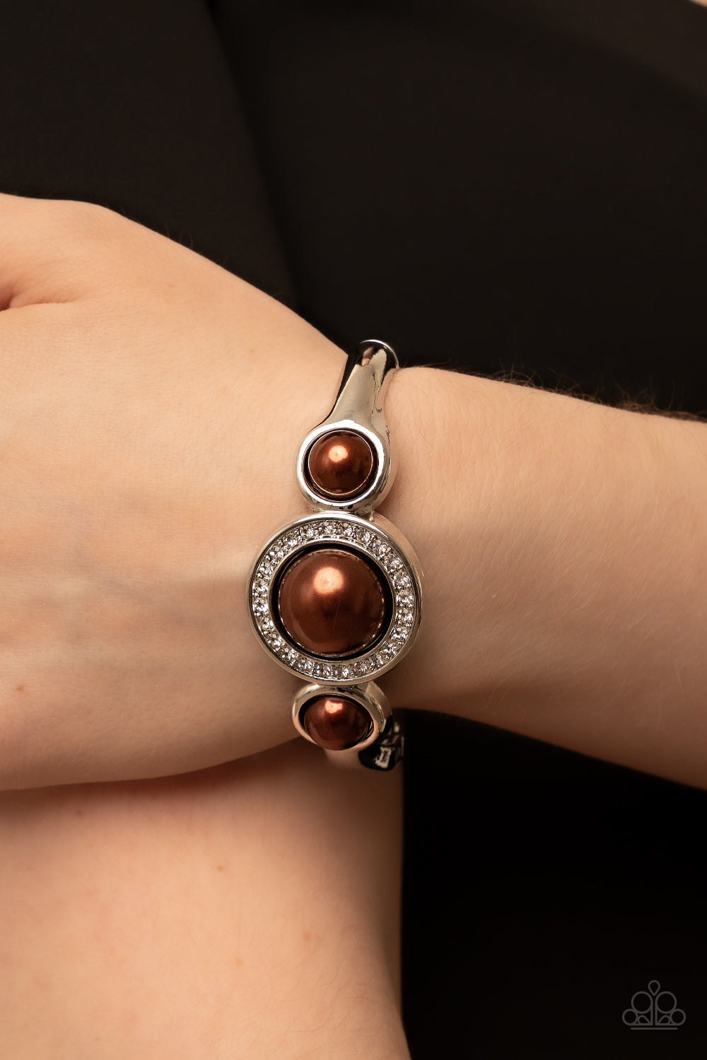 Paparazzi Accessories: Debutante Daydream - Brown Bracelet