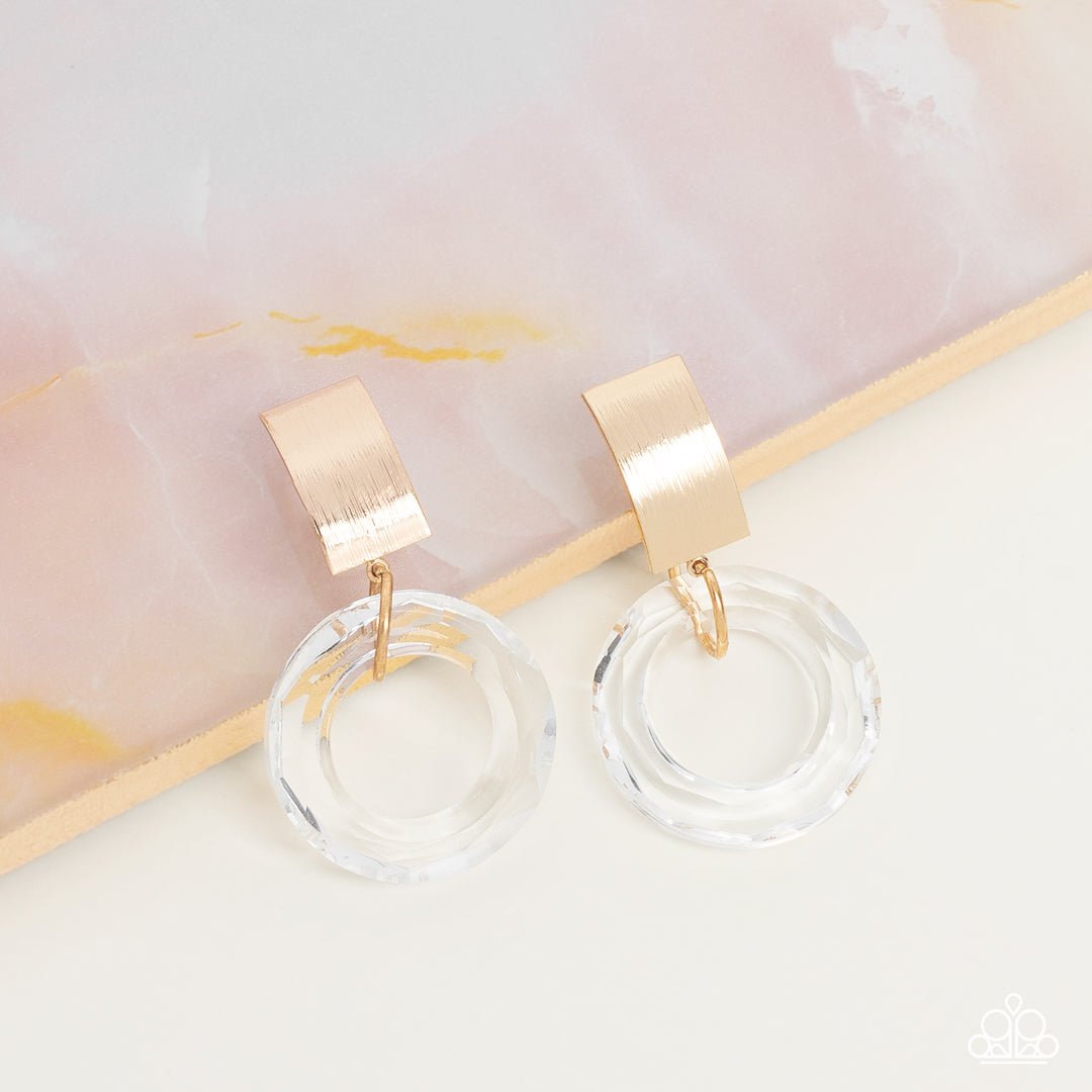 Paparazzi Accessories: Clear Out! - Gold Earrings