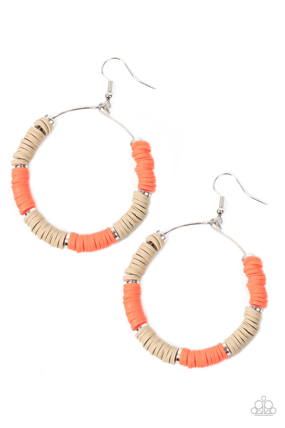 Paparazzi Accessories: Skillfully Stacked - Orange Earrings