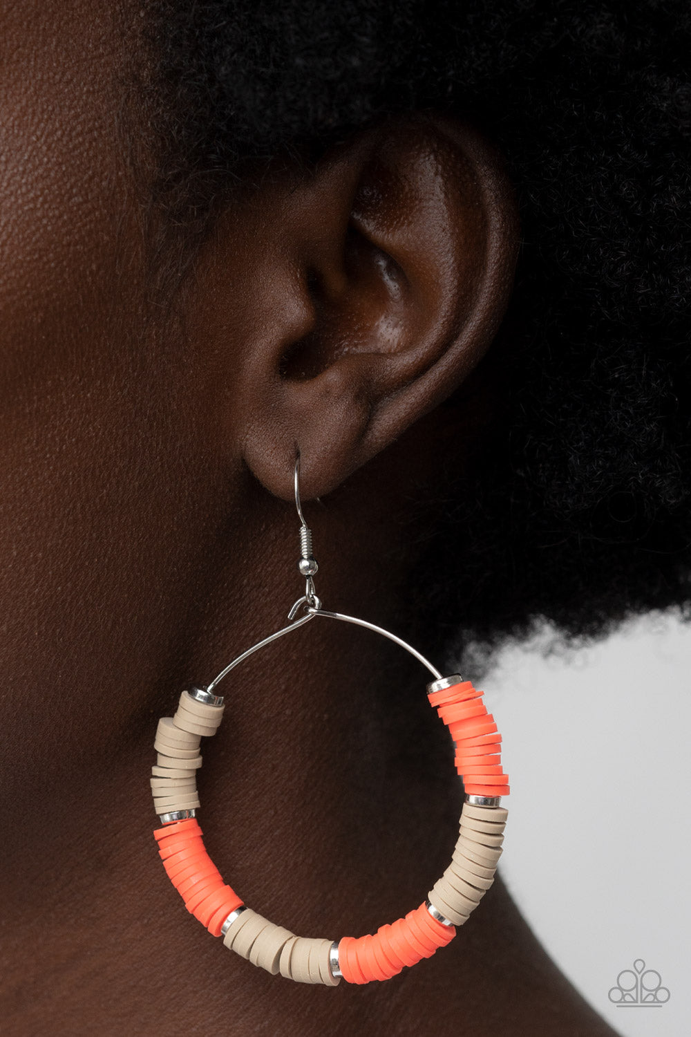 Paparazzi Accessories: Skillfully Stacked - Orange Earrings