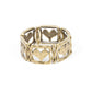 Paparazzi Accessories: Legendary Lovers - Brass Bracelet