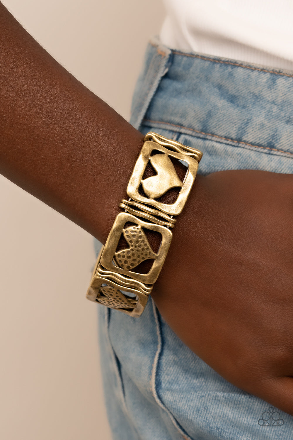 Paparazzi Accessories: Legendary Lovers - Brass Bracelet