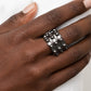 Paparazzi Accessories: Dauntless Demeanor - Black Ring