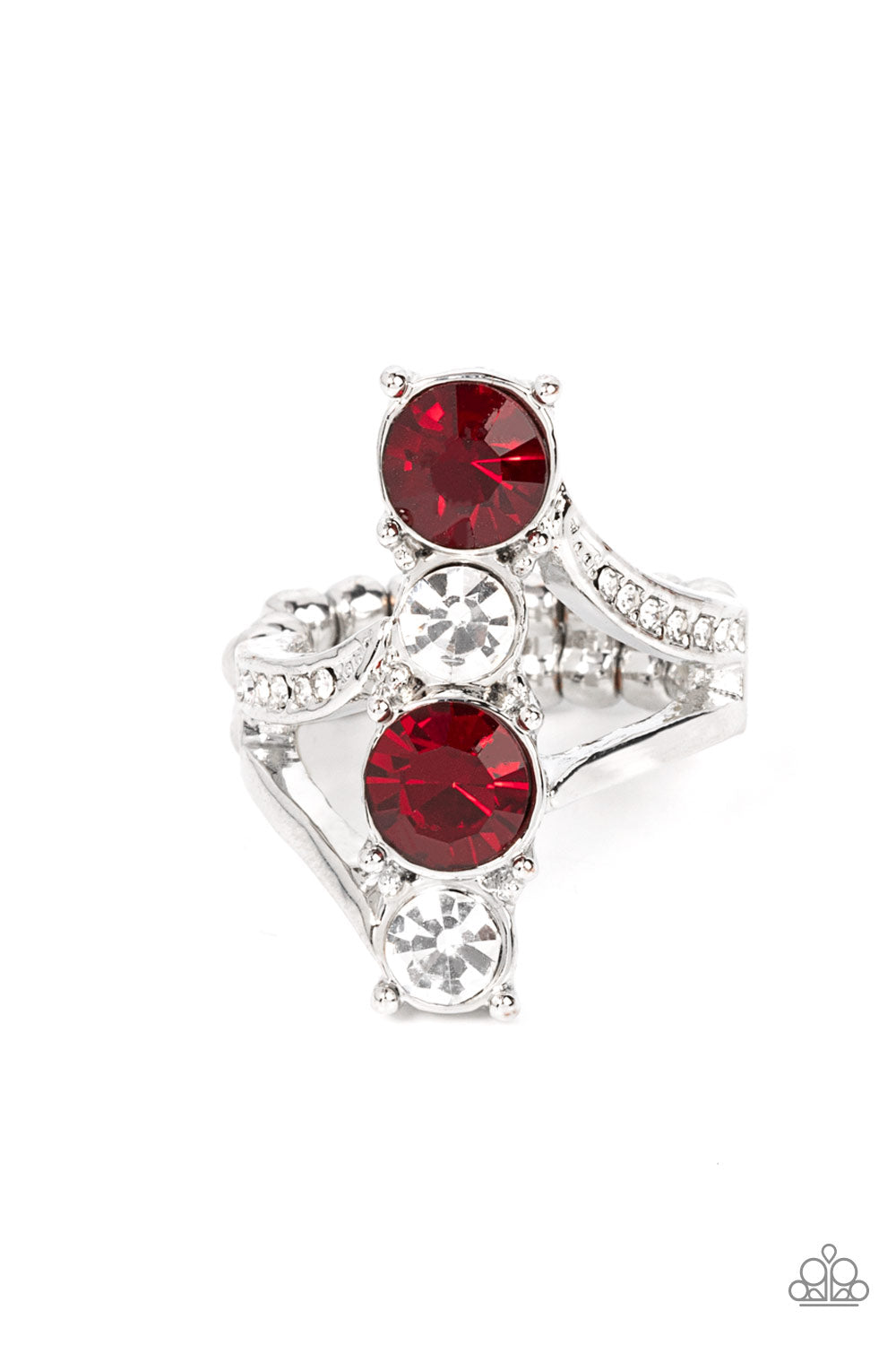 Paparazzi Accessories: Duplicating Dazzle - Red Ring