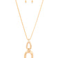 Paparazzi Accessories: Elegantly Entrancing - Gold Necklace