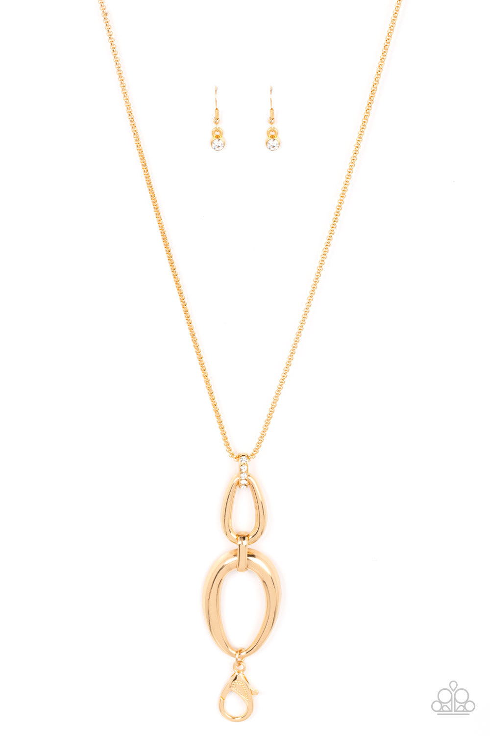 Paparazzi Accessories: Elegantly Entrancing - Gold Necklace